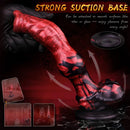 8.27in Knotted Dog Big Cock Dildo with Powerful Suction Cup Sex Toy