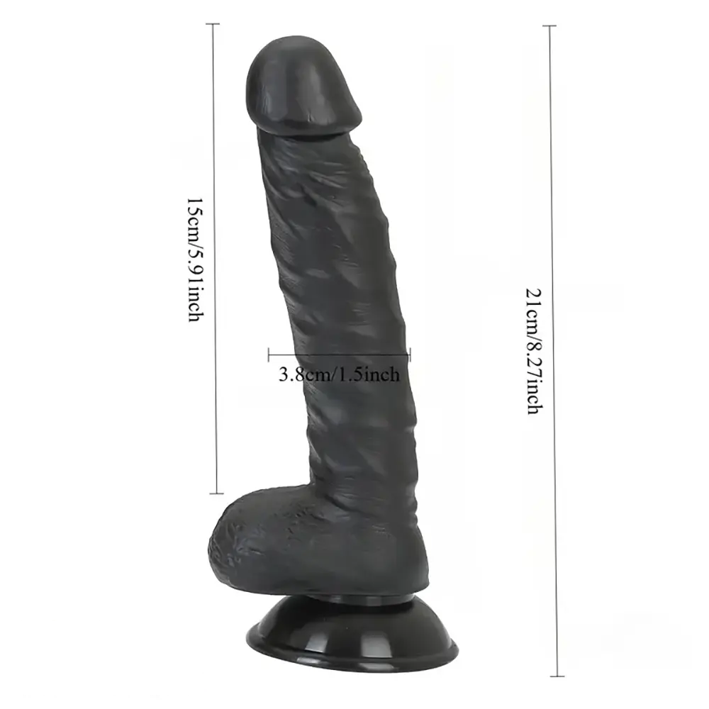 8.27in Large Realistic Male Dildo Manual Masturbation Toy For Women