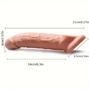 8.27in Lifelike Big Dildo Cock Sleeve For Penis Extension Sex Toy