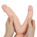 8.27in Lifelike Dual Big Small Dildo With Strong Sucker For Lesbian