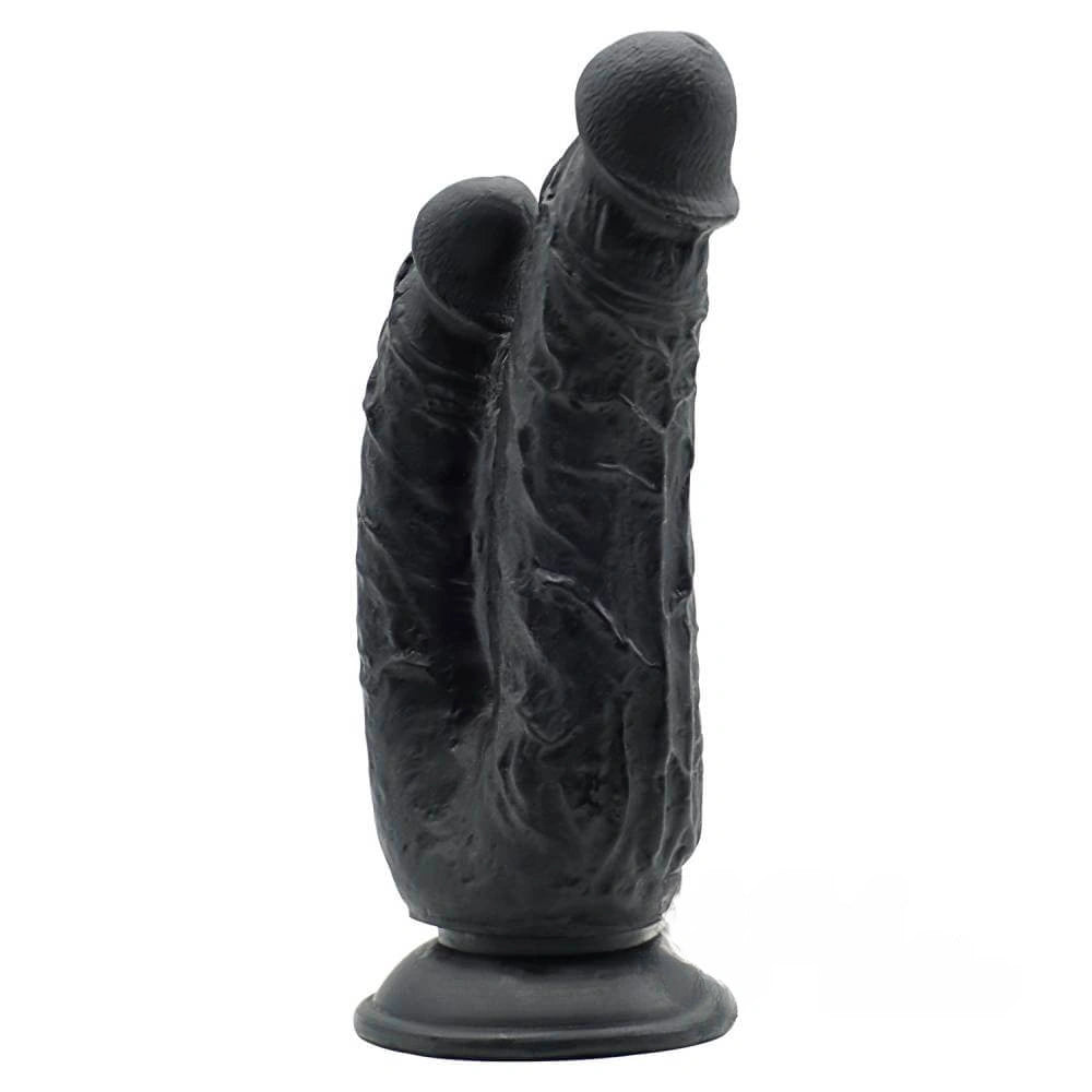 8.27in Lifelike Dual Big Small Dildo With Strong Sucker For Lesbian
