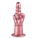 8.27in Middle Finger Fist Silicone Big Soft Dildo For Women Men Sex