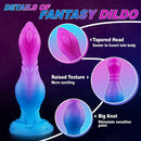 8.27in Monster Silicone Creature Knot Dildo For Hands-free Play Cock