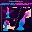 8.27in Monster Silicone Creature Knot Dildo For Hands-free Play Cock