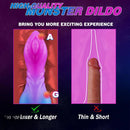 8.27in Monster Silicone Creature Knot Dildo For Hands-free Play Cock