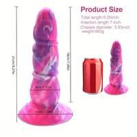 8.27in Novel Shaped Silicone Monster Tentacle Soft Big Prostate Dildo
