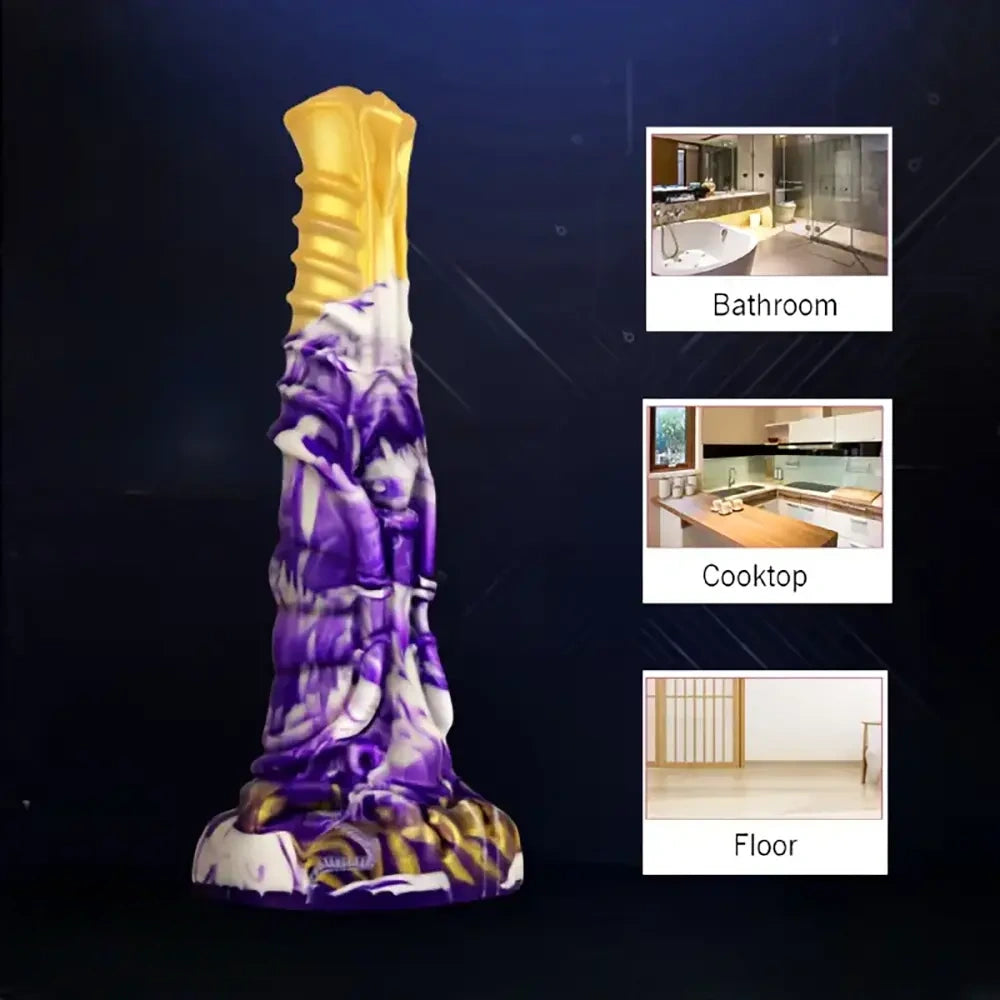 8.27in Novel Strange Shaped Simulated Penis Odd Silicone Soft Dildo