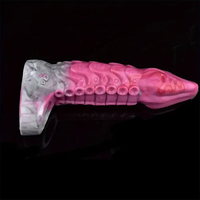 8.27in Octopus Tentacle Soft Silicone Anatomy Sleeve Hollow Dildo