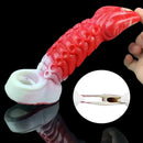 8.27in Octopus Tentacle Soft Silicone Anatomy Sleeve Hollow Dildo