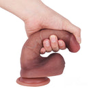 8.27in Oily Apperance Silicone Women Couples Dildo With Blue Veins