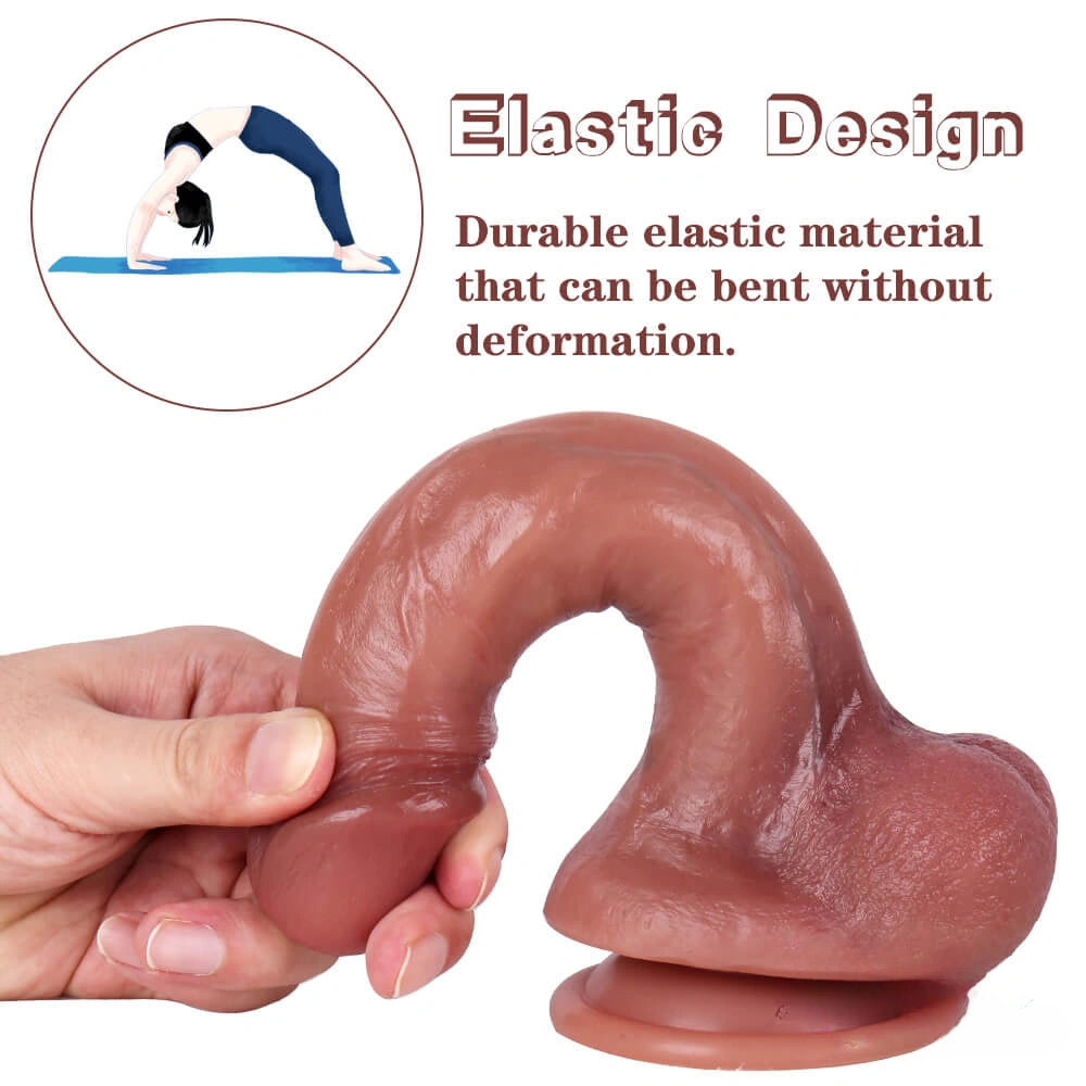 8.27in Oily Outer Body Silicone Animal Odd Wife Huge Dildo