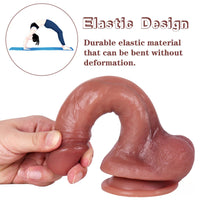 8.27in Oily Outer Body Silicone Animal Odd Wife Huge Dildo