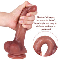 8.27in Oily Outer Body Silicone Animal Odd Wife Huge Dildo