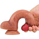8.27in Real Skin Dildo Sex Toy For Women Men Masturbator