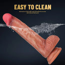 8.27in Real Skin Dildo Sex Toy For Women Men Masturbator