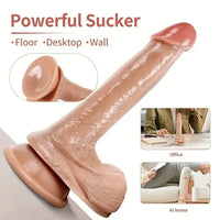 8.27in Realistic Big PVC Dildo For Couples Real Enhanced Pleasure