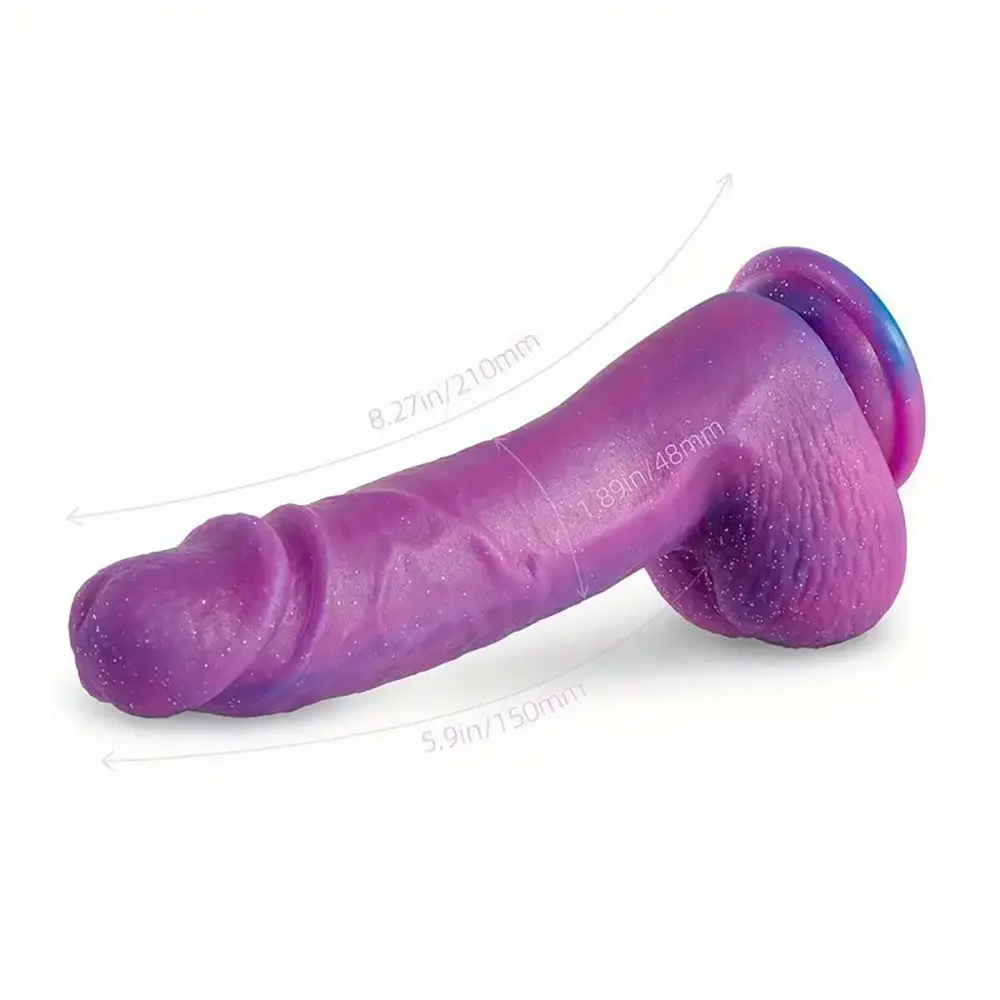 8.27in Realistic Dildo For Women Silicone Suction Cup G Spot Anal Dildo