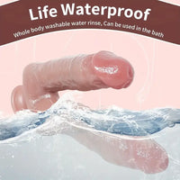 8.27in Realistic Double-Headed Liquid Silicone Dildo With 3D Veins