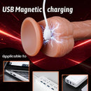 8.27in Realistic Heating Thrusting Vibrating Silicone Lifelike Cock Dildo