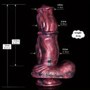 8.27in Realistic Horse Flexible Silicone Big Dildo Animal Penis Massager