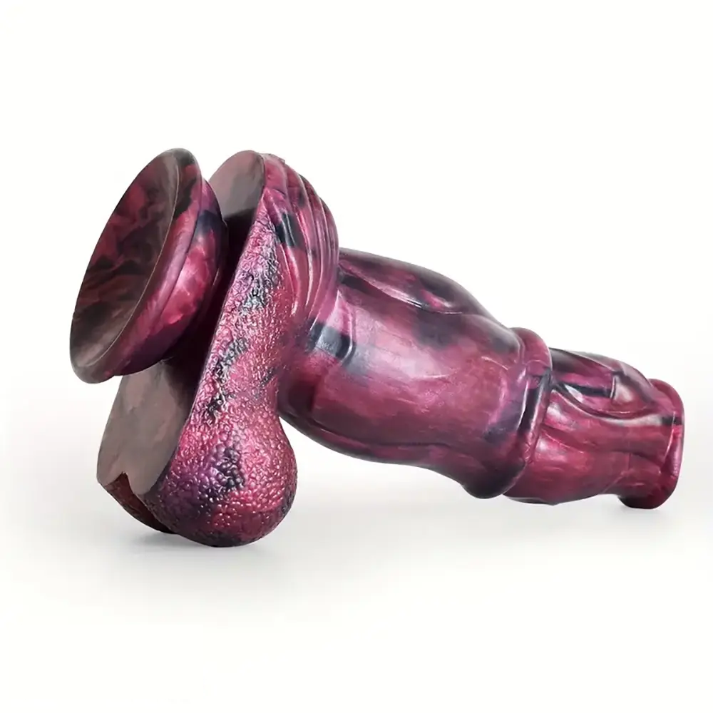8.27in Realistic Horse Flexible Silicone Big Dildo Animal Penis Massager