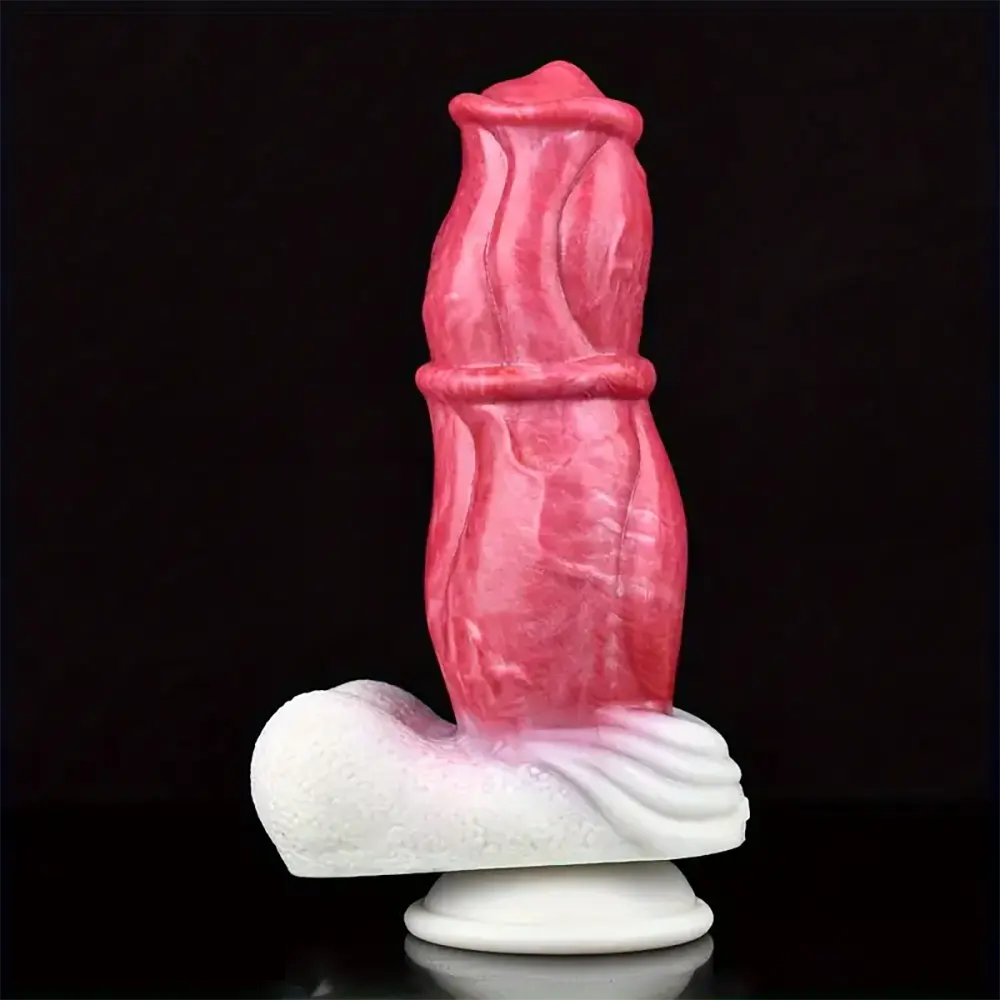 8.27in Realistic Horse Flexible Silicone Big Dildo Animal Penis Massager