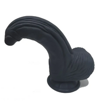 8.27in Realistic Huge Curved Silicone Anal Soft Big Dildo For Vagina