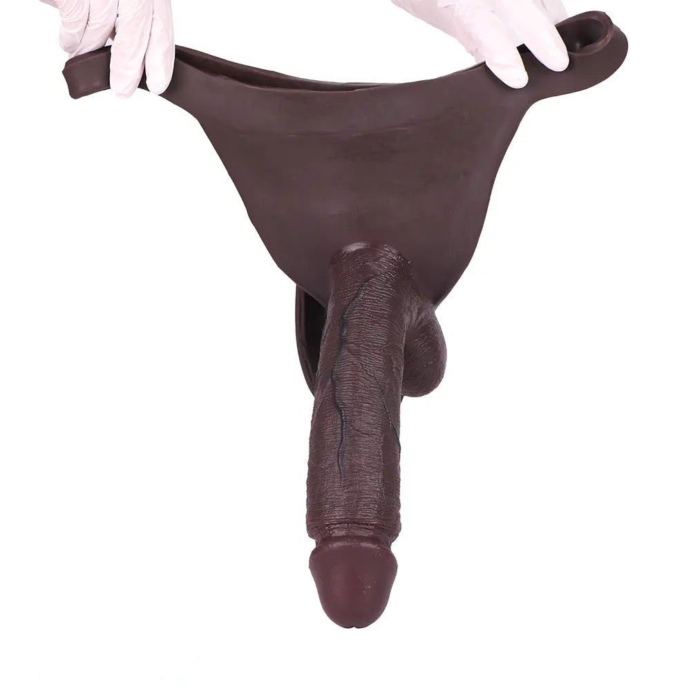 8.27in Realistic Male Penis Silicone Hollow Strap on Dildo Panty For Sex