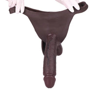 8.27in Realistic Male Penis Silicone Hollow Strap on Dildo Panty For Sex