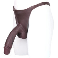 8.27in Realistic Male Penis Silicone Hollow Strap on Dildo Panty For Sex