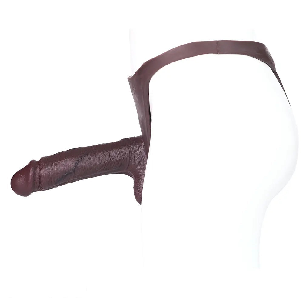 8.27in Realistic Male Penis Silicone Hollow Strap on Dildo Panty For Sex