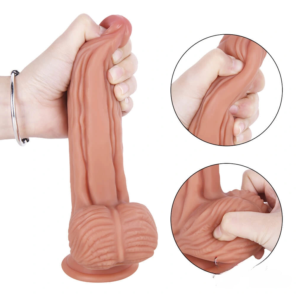 8.27in Realistic Women Fucking Dildo With Balls For Anus Stimulation