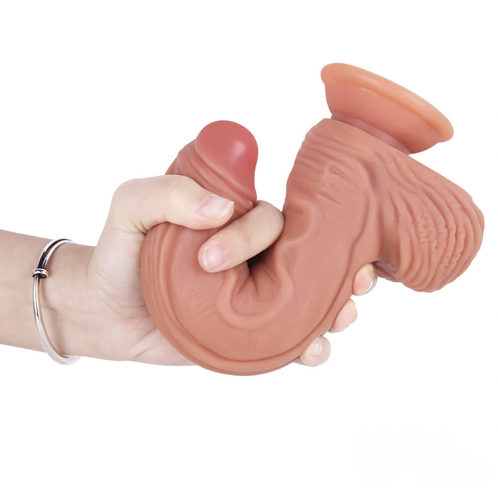 8.27in Realistic Women Fucking Dildo With Balls For Anus Stimulation