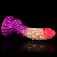 8.27in Silicone Dragon Fantasy Odd Makeup Ombre Dildo For Adults