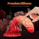 8.27in Silicone Dragon Fantasy Odd Makeup Ombre Dildo For Adults