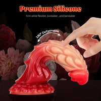 8.27in Silicone Dragon Fantasy Odd Makeup Ombre Dildo For Adults