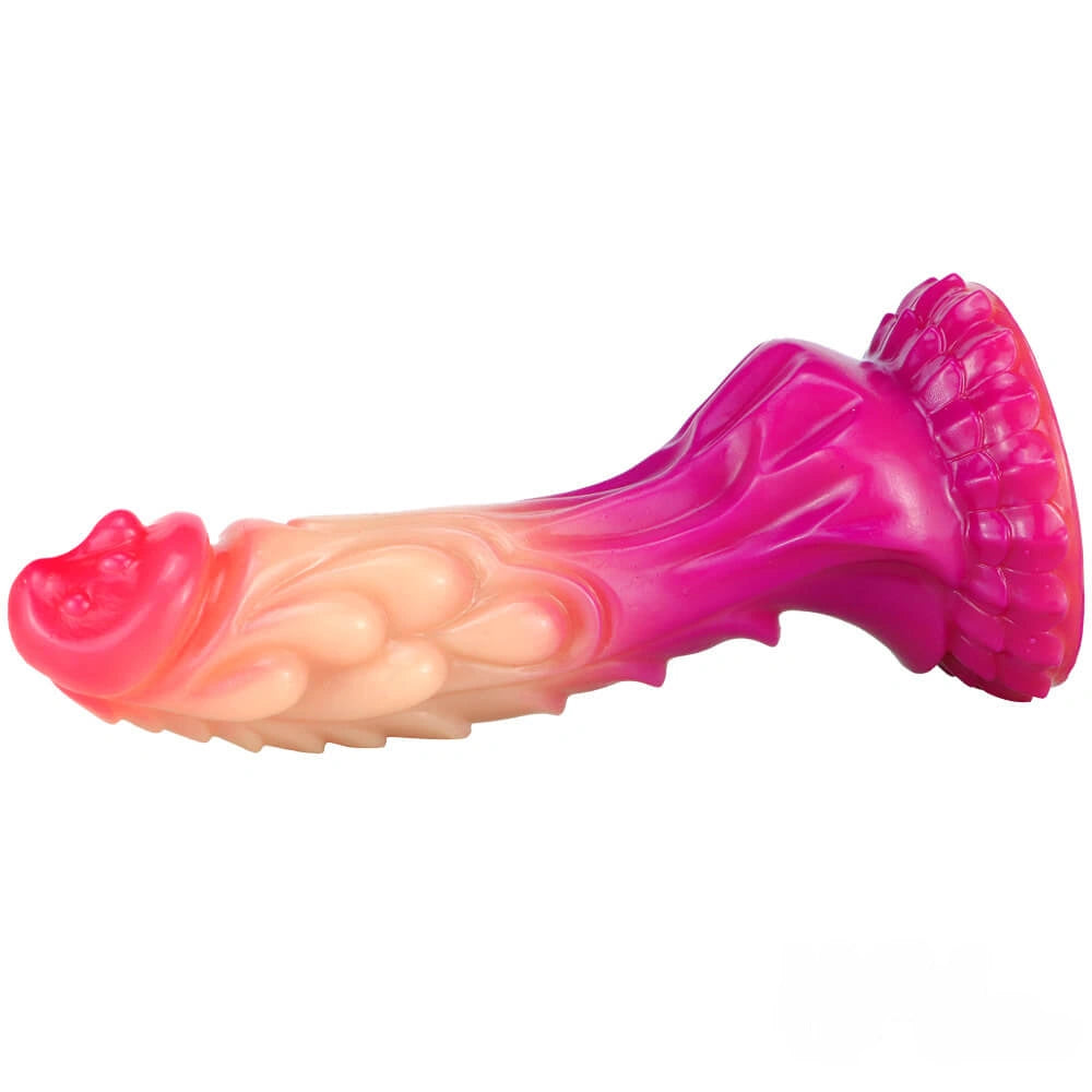 8.27in Silicone Dragon Fantasy Odd Makeup Ombre Dildo For Adults