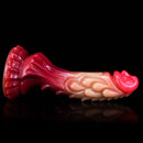 8.27in Silicone Dragon Fantasy Odd Makeup Ombre Dildo For Adults