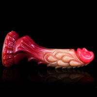 8.27in Silicone Dragon Fantasy Odd Makeup Ombre Dildo For Adults