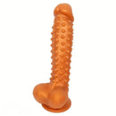8.27in Silicone Spiked Intimate Vaginal Massager Dildo For Men And Women