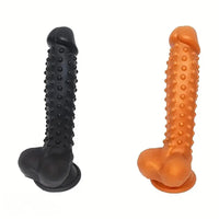 8.27in Silicone Spiked Intimate Vaginal Massager Dildo For Men And Women