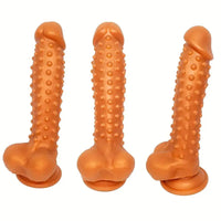 8.27in Silicone Spiked Intimate Vaginal Massager Dildo For Men And Women