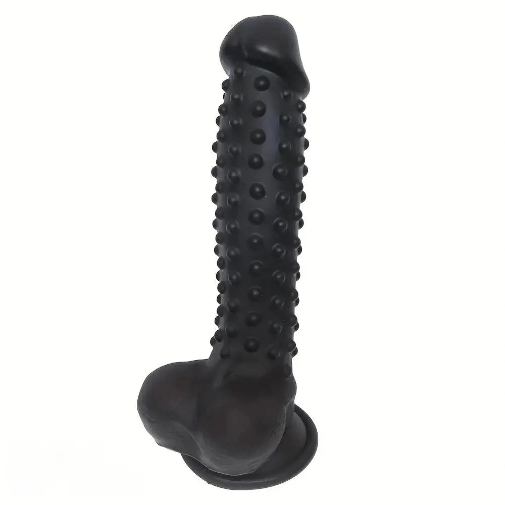 8.27in Silicone Spiked Intimate Vaginal Massager Dildo For Men And Women