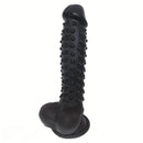 8.27in Silicone Spiked Intimate Vaginal Massager Dildo For Men And Women