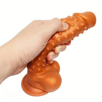 8.27in Silicone Spiked Intimate Vaginal Massager Dildo For Men And Women