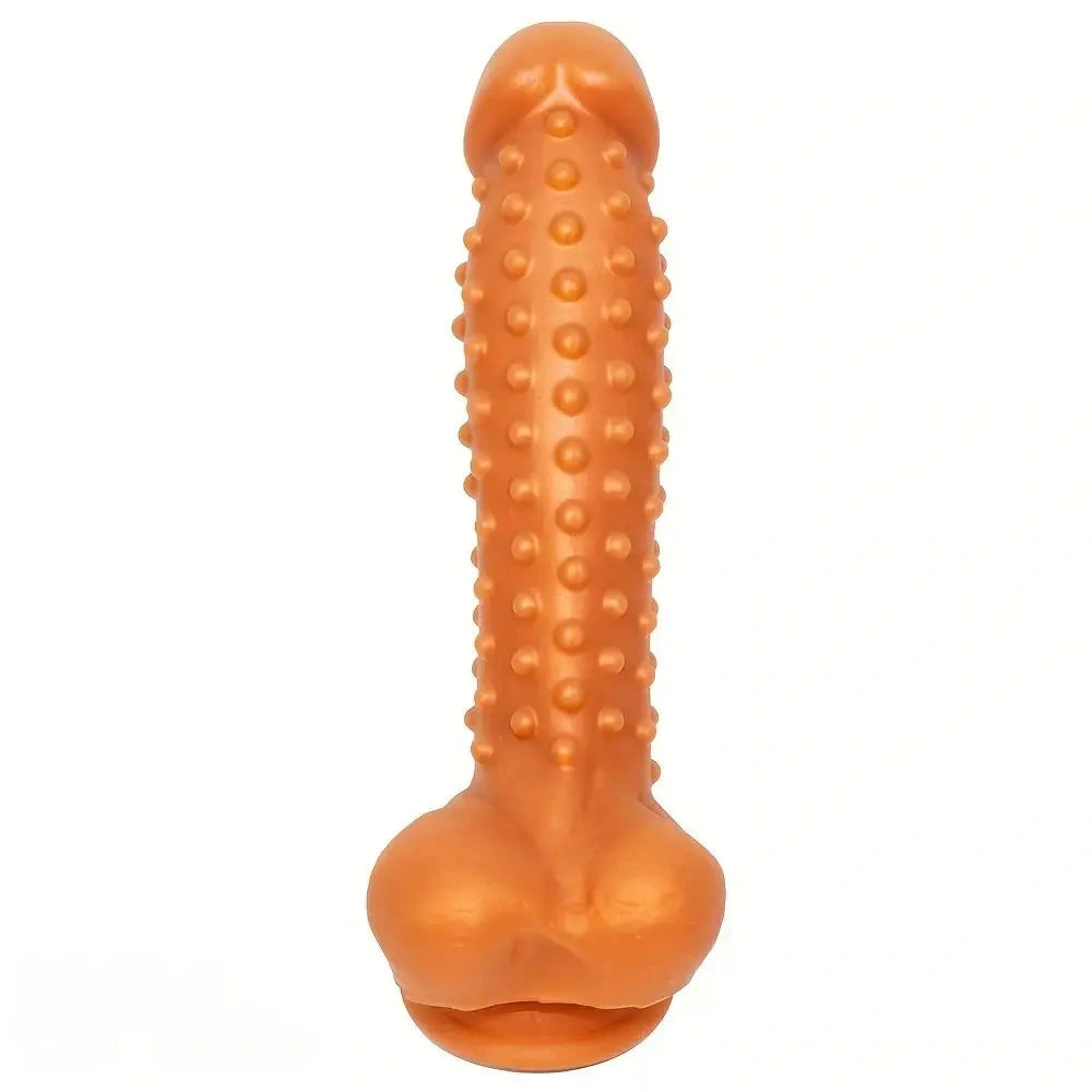 8.27in Silicone Spiked Intimate Vaginal Massager Dildo For Men And Women