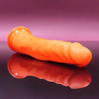 8.27in Soft Big Real Looking Silicone G Spot Dildo For Sex Toy User