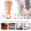 8.27in Soft Multi-Speeds Vibrating Rotation Dildo Sex Toy