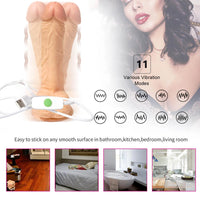 8.27in Soft Multi-Speeds Vibrating Rotation Dildo Sex Toy