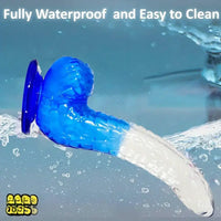 8.27in TPE Cock Big Fantasy Gradient Jelly Dildo Masturbator Sex Toy